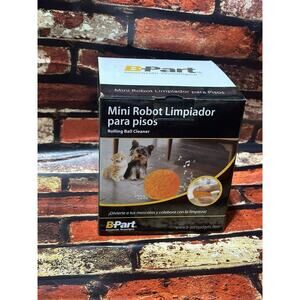 Robotic 5" Ball Self Propelled Pet Toy by B-Part Innova Step Dog or Cat, Orange.